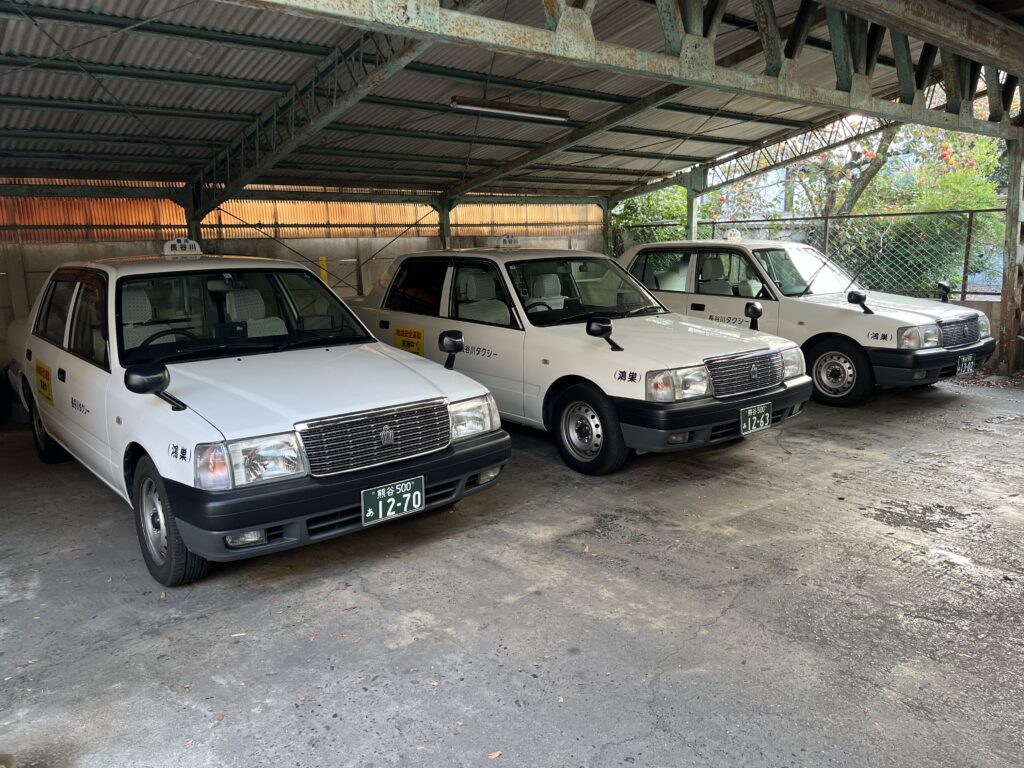 北本営業所のタクシー車庫